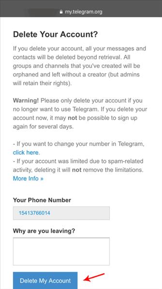 delete-telegram-mobile
